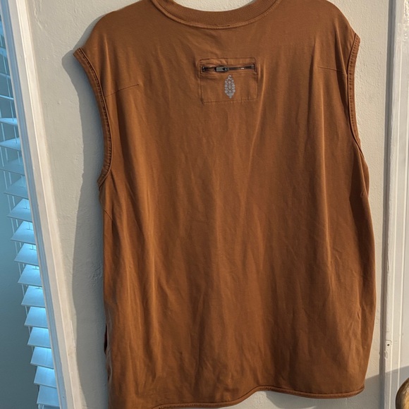 Free People Movement tunic tank Sleeveless Brown Top with pockets - Picture 4 of 7